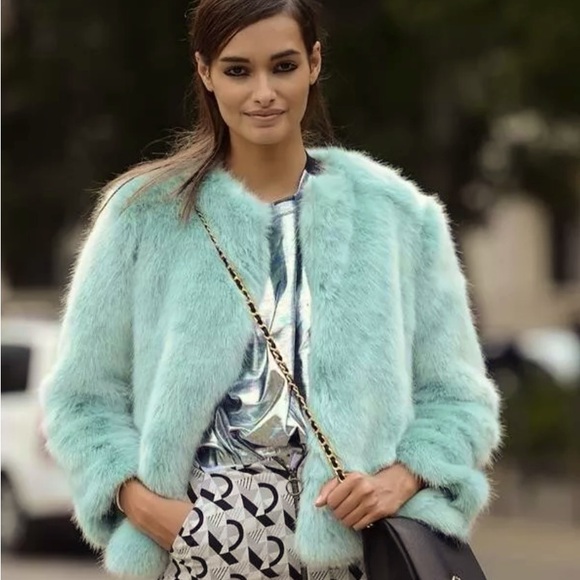 NEW Zara luxe faux fur jacket - Picture 4 of 9